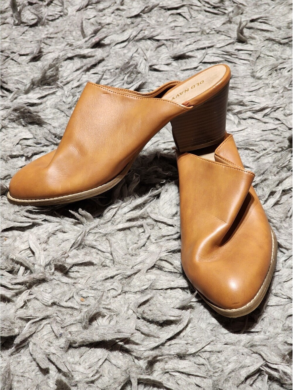 Botines Shoes Woman Mules Old Navy  Cafe Size 8 1/2 Vietnam S/39470400 É